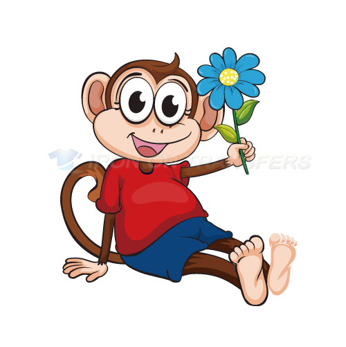 Monkey Iron-on Stickers (Heat Transfers)NO.8646